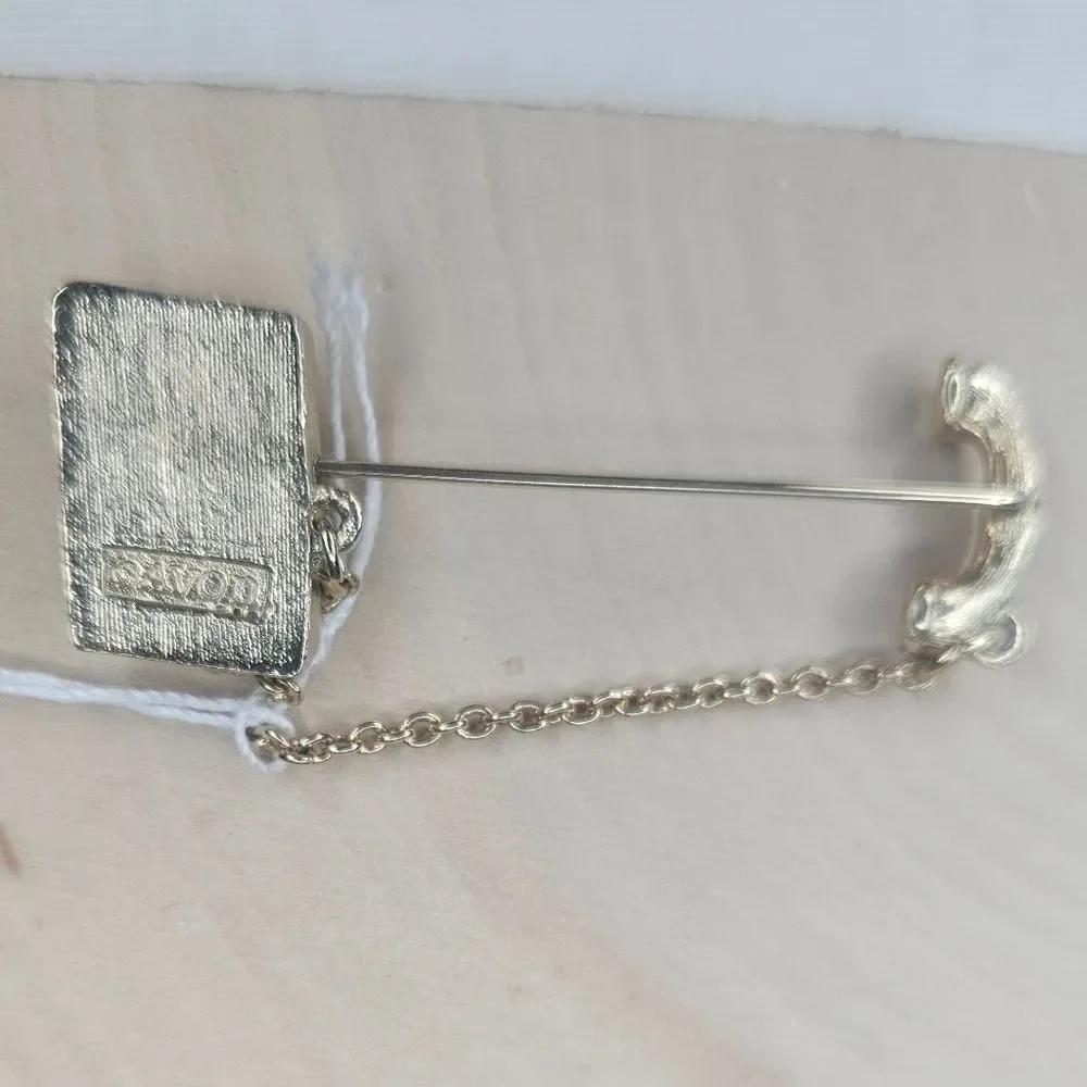 Avon Vintage Telephone Stick Pin / Brooch 80s Rotary Phone GUC